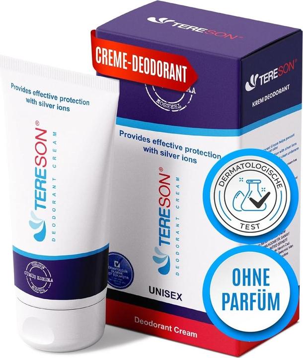 Produktbild Tereson Creme Deodorant, Langfristiger Schutz gegen Körpergeruch mit Silberionen-Formel (Crème, Spray)