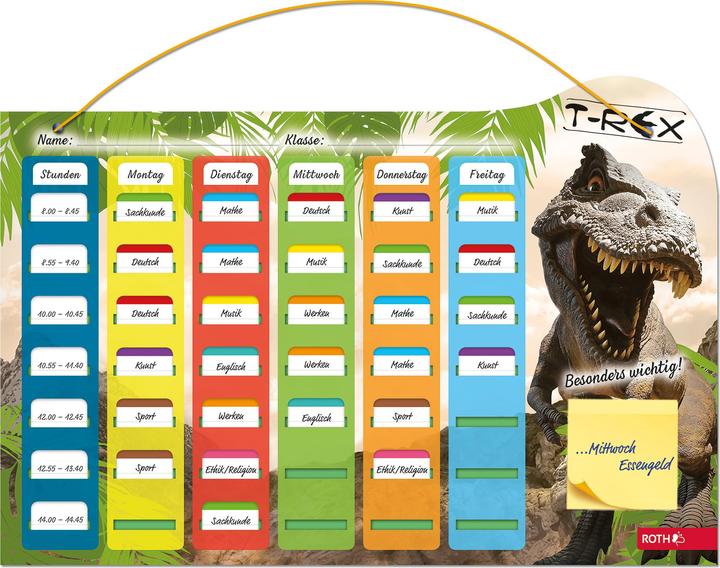 Produktbild Magni Stundenplan A3 Tyrannosaurus Steck Fix (A3)