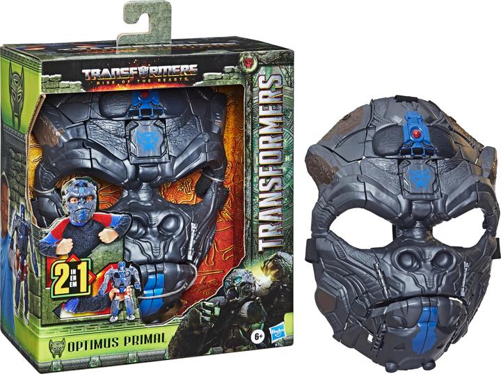 Immagine prodotto Transformers : L'ascesa delle bestie giocattolo, Optimus Primal, maschera da gioco di ruolo 2 in 1