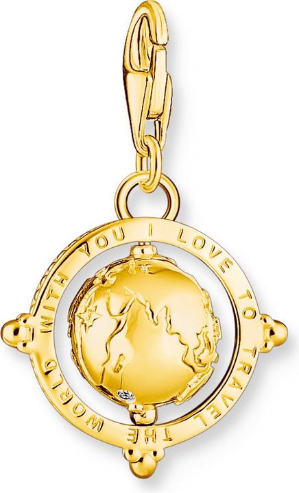 Produktbild Thomas Sabo Charm-Anhänger Bunte Weltkugel Vergoldet (925er Silber)