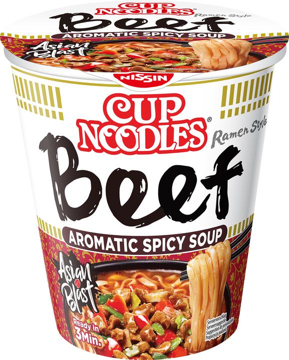 Actual product image Nissin Cup noodles beef (64 g)