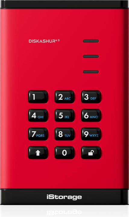 Productafbeelding iStorage diskAshur3 HDD 5TB - Rood (5 TB)