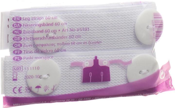 Actual product image Cosanum Velcro strap for uro leg bag, 2 pieces