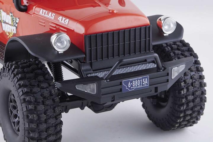 Immagine prodotto RocHobby Scala Crawler Atlas Mud Master 4WD Rosso, ARTR, 1:10 (RTR pronto all'uso)