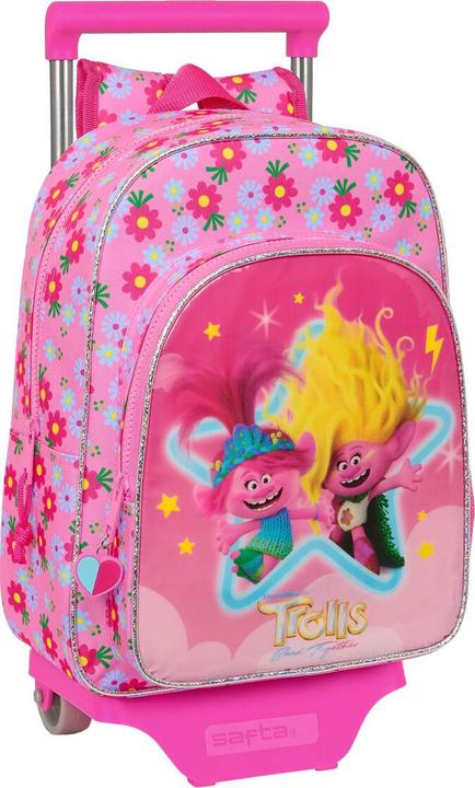 Ravensburger Schulrucksack mit Rädern Trolls Rosa 26 x 34 x 11 cm