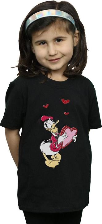 Immagine prodotto Disney Donald Duck Love Heart Maglietta Ragazze (140, 146)