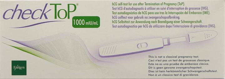 Actual product image CheckTop HcG self-test after termination of pregnancy (1 x)