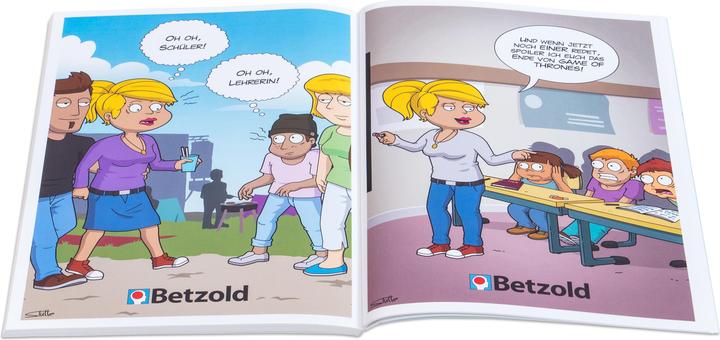 Produktbild Betzold Sport Cartoon-Buch Schule
