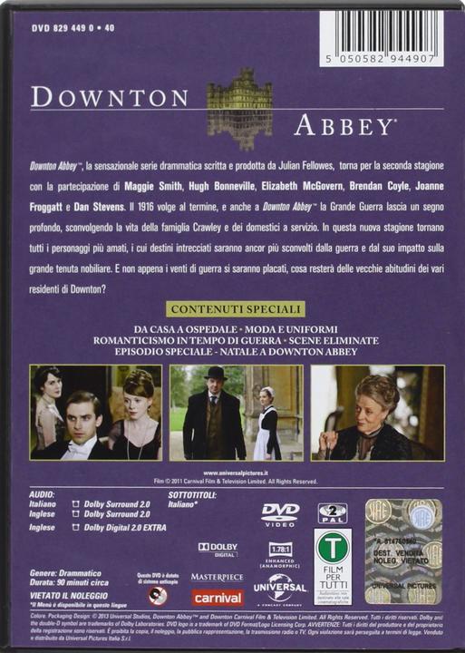 Immagine prodotto Downton Abbey - Stagione 2 (4 DVD) (DVD, 2013, Italiano, Inglese)