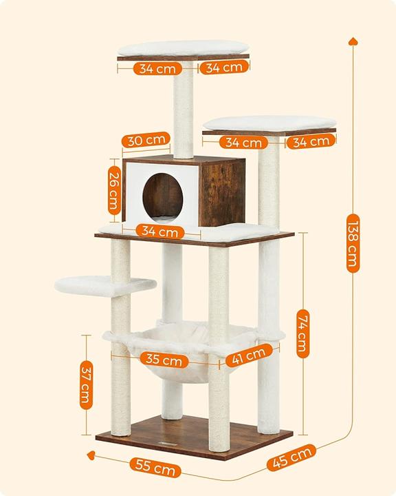 Actual product image Feandrea Tani (138 cm, Black, Rustic brown)