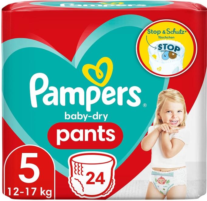 Pampers Baby-Dry Pants (Size 5, Half month box, 24 Piece)