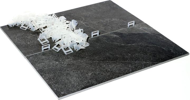 XPOtool Fliesen Nivelliersystem Set 200 Laschen 2,0mm Nivellierzange Boden Wand
