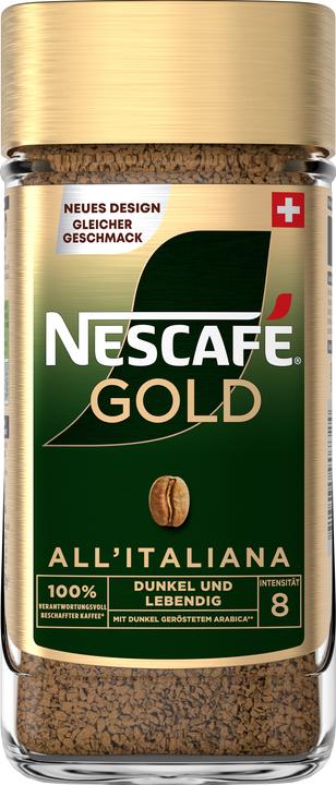 Actual product image Nescafé Instant Coffee Gold All Italiana 200 g (200 g)