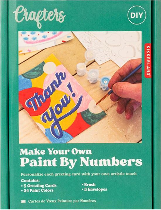 Kikkerland Paint By Numbers Cards
