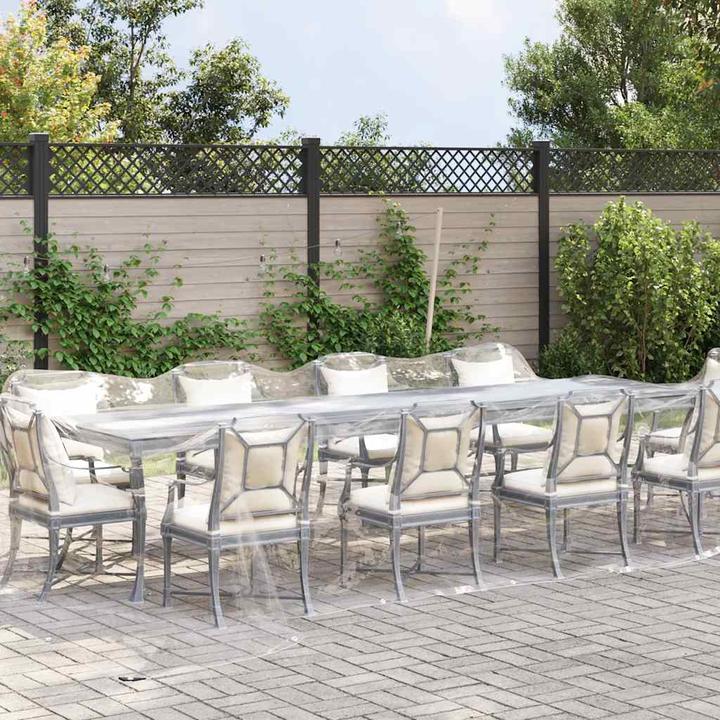 Image du produit VidaXL Bâche transparente avec oeillets 4x10 m PVC Bâche transparente