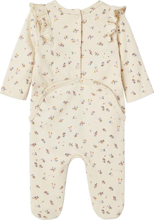 Produktbild Vertbaudet Baby Strampler mit Rüschen & Blumen, Öffnung hinten Oeko-Tex (50)