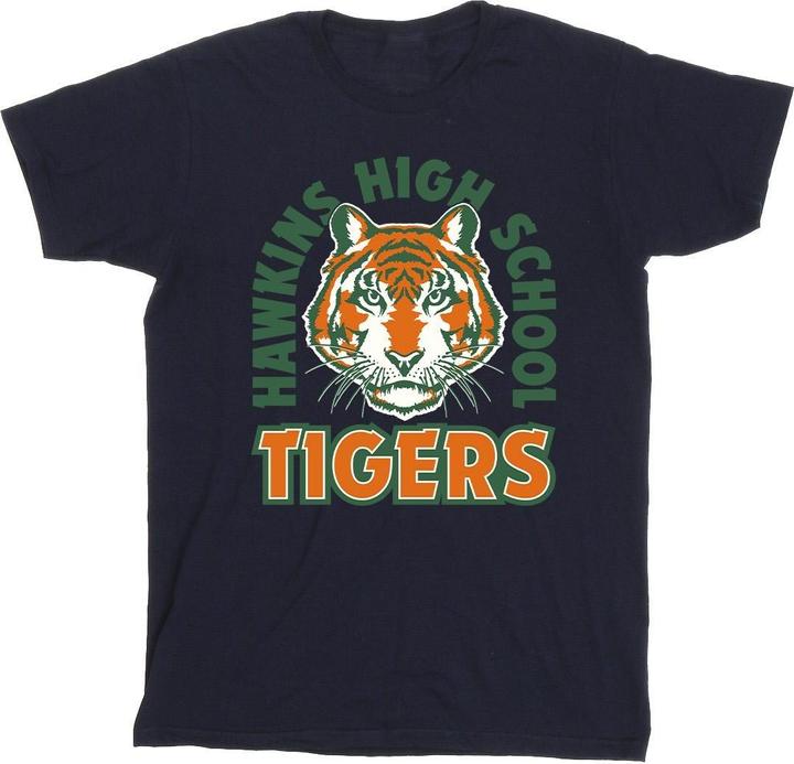 Netflix Stranger Things Hawkins Arch Tiger TShirt Jungen