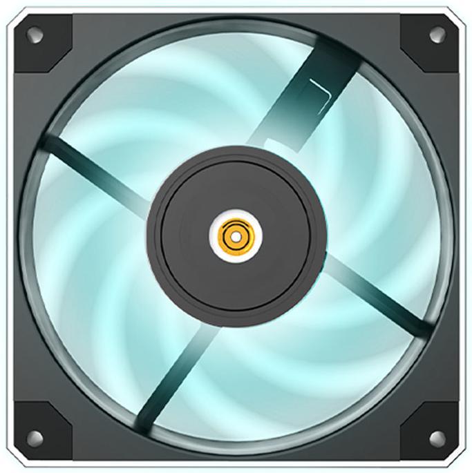 Image du produit Montech Ventilateur Metal120 PWM - 120 mm, noir (120 mm, 1 x)
