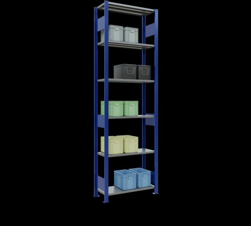 Immagine prodotto Schulte Lagertechnik Sistema di scaffalature di base senza viti MULTIplus150 con ripiani di lunghezza