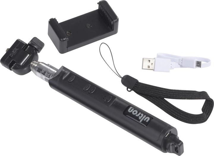 Produktbild Ultron Selfie BT Teleskoparm Steuerg. ueb. BT 3.0 in 7 Stufen ausziehb. bis zu 1.1 m Universalhalterg. f...