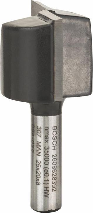 Actual product image Bosch Professional Zubehör Grooving cutter, 8 mm, D1 25 mm, L 19.6 mm, G 51 mm. For hand routers