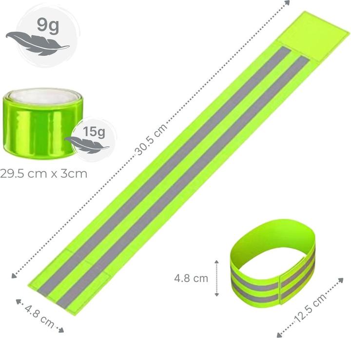 Actual product image Hermex Velo-Reflektorband Fahrrad-Leuchtband Reflektierendes Veloband