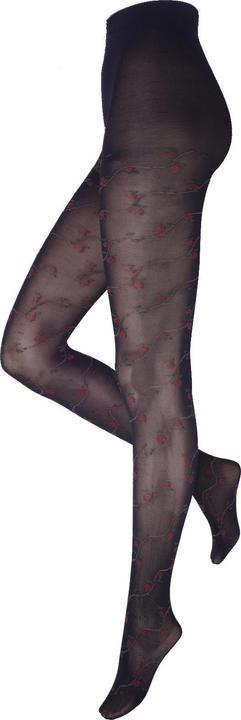 Actual product image Levee Floral 60 tights, colour 399 black, size 52-54 (60 DEN, 52 - 54)