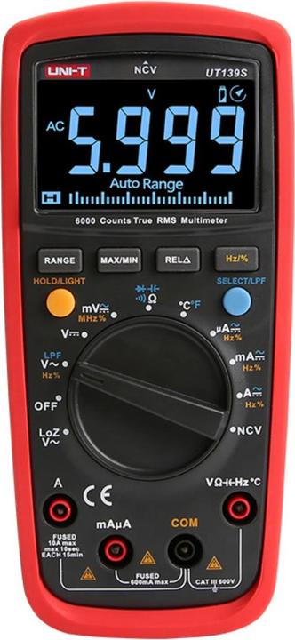 Actual product image Uni-T UT139S True RMS Digital Multimeter (CAT III 600V)