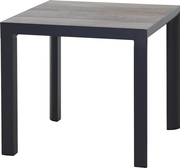 Immagine prodotto Siena Garden Silva Dining Tisch 80x80cm matt anthrazit / washed grey (80 cm)