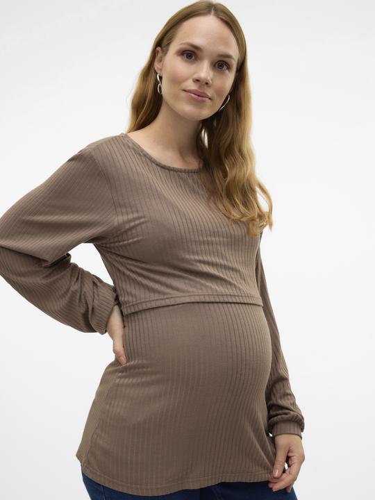 Produktbild Mamalicious Normal geschnitten Rundhals Top Bluse (M)