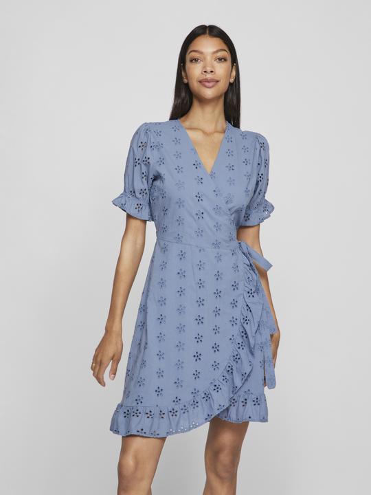 Actual product image Vila Short Sleeve Wrap Dress (38)