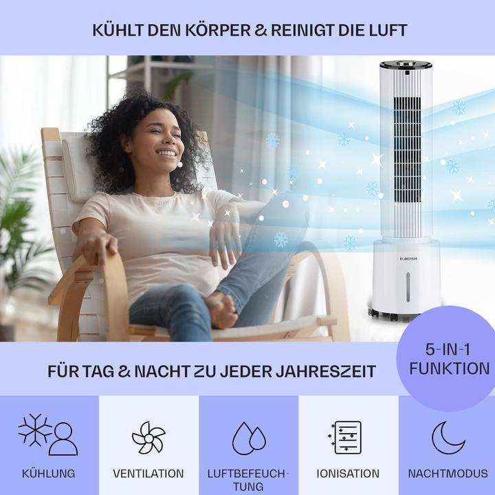 Actual product image Klarstein Mobile Air Cooler, 5-in-1 White