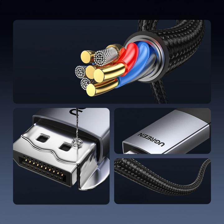 Productafbeelding Ugreen Kabel Display Port do HDMI DP119 4K, 1m, jednokierunkowy (1 m, DisplayPort, HDMI)