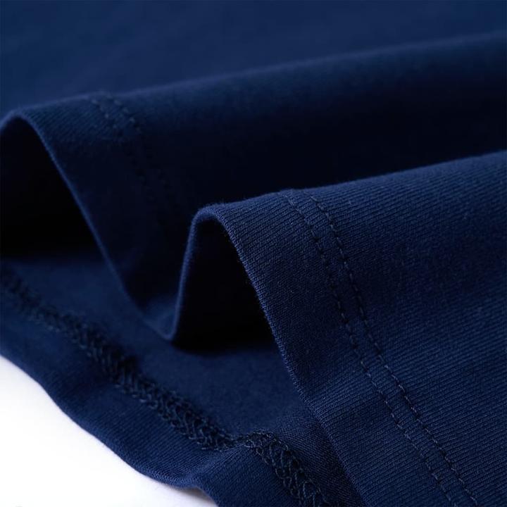Produktbild VidaXL Kinder-Langarmshirt Marineblau 128,Material: 95 % Baumwolle (128)