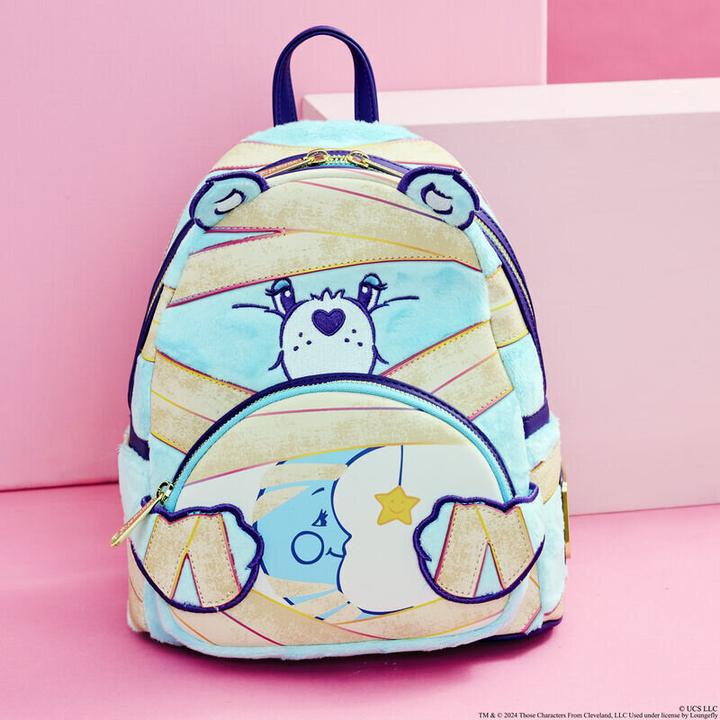 Produktbild Loungefly Die Glücksbärchen x Universal Monsters by Mini-Rucksack Bedtime Bear Mummy