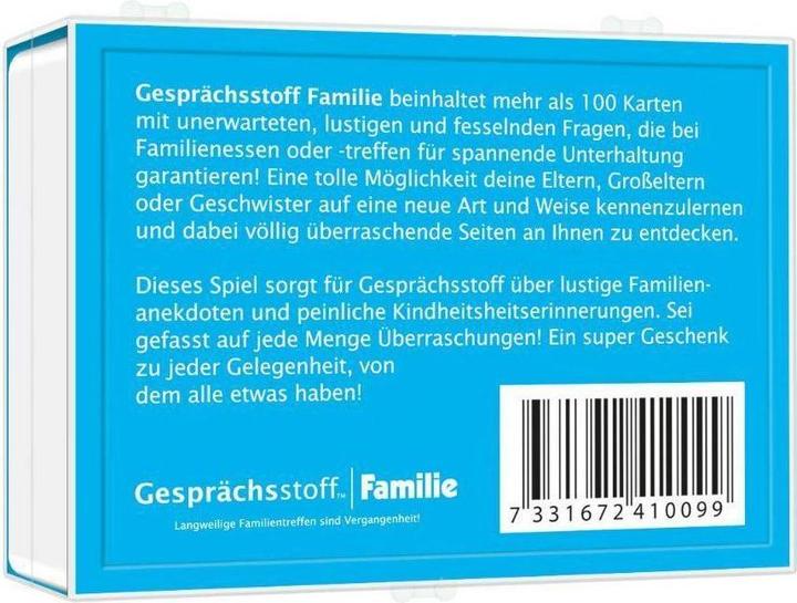 Actual product image Family conversation game, d from 16 years, from 2 players, over 100 captivating questions (German)