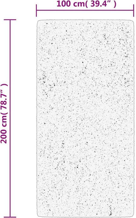 Image du produit VidaXL Tapis Shaggy haut velours Moderne (200 x 100 cm)