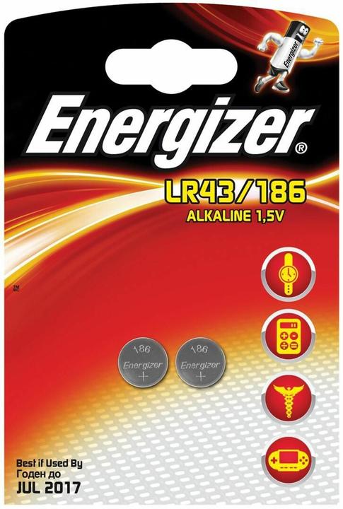 Actual product image Energizer LR43/186 Specialty (2 pcs., LR43, 123 mAh)