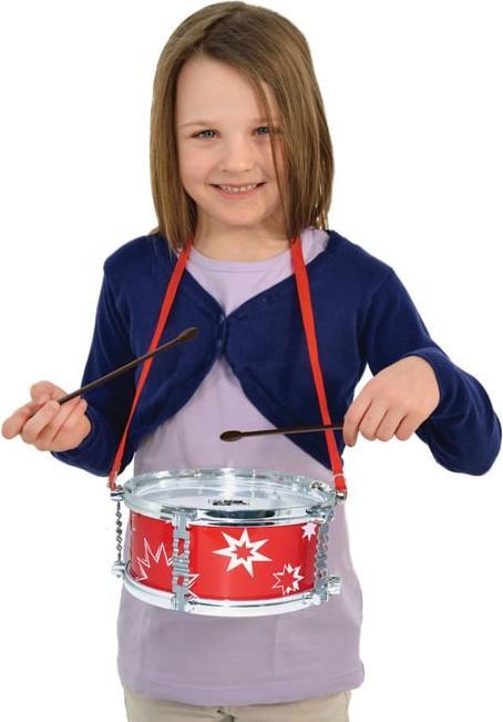 Immagine prodotto TrendAlliance Concerto 681.08301 708301 Tamburo da marcia in plastica, tamburo con tracolla e 2 bacchette, K