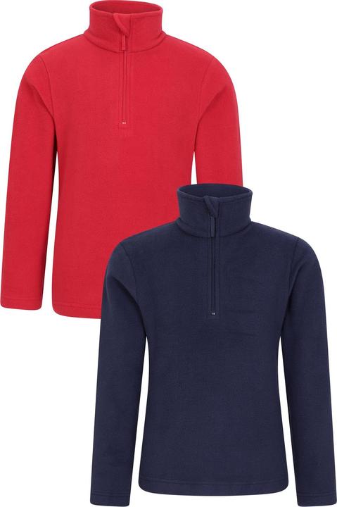 Actual product image Mountain Warehouse Childrens/Kids Camber Fleece (Pack of 2) (98)