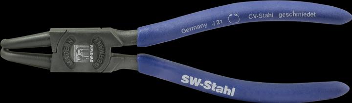 Produktbild SW-Stahl 41402L Sicherungsringzange 175 mm, gebogen, innen I Sprengringzange für Innensicherungsring (175 mm)