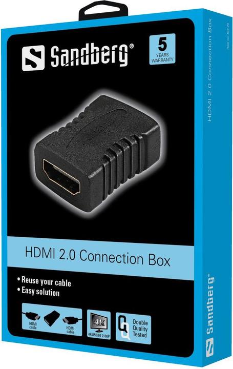 Immagine prodotto Sandberg Connessione HDMI 1.4 F/F (HDMI, 8 cm)