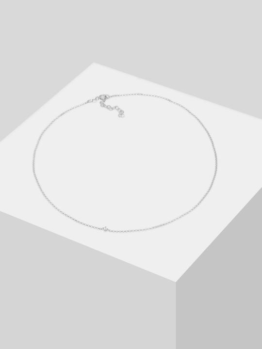 Image du produit Elli Choker Erbskette mit Zirkonia Kristall (Argent Sterling, 36 cm)