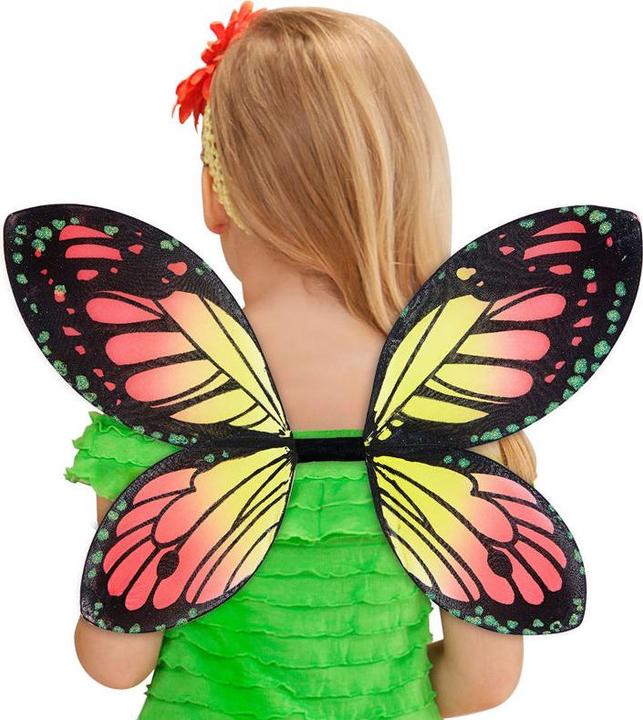 Immagine prodotto Widmann SCHMETTERLINGSFLÜGEL IN SCHWARZ-ORANGE-GELB Kindergrösse 66x38 cm