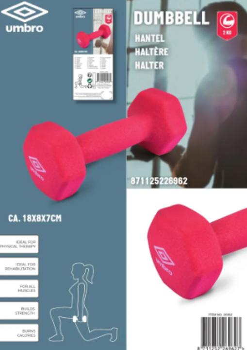 Productafbeelding Umbro Dumbbell 2kg (1 x 2 kg)