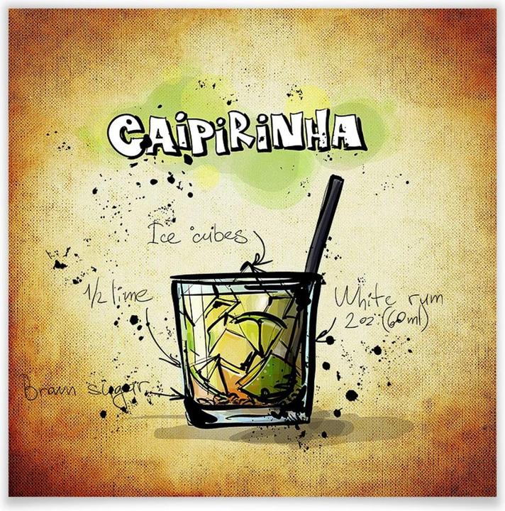 Image du produit Trenddeko Caipirinha - Recette (30 x 30 cm)