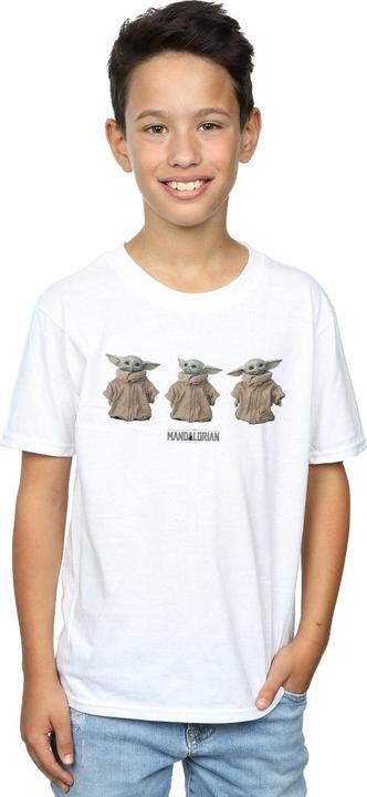 Immagine prodotto Star Wars The Mandalorian The Child Poses Maglietta Ragazzi (140, 146)