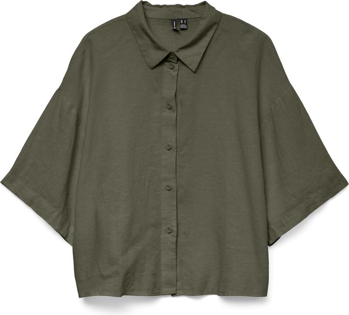 Vero Moda Vmlinn 2/4 Short Shirt Wvn Noos