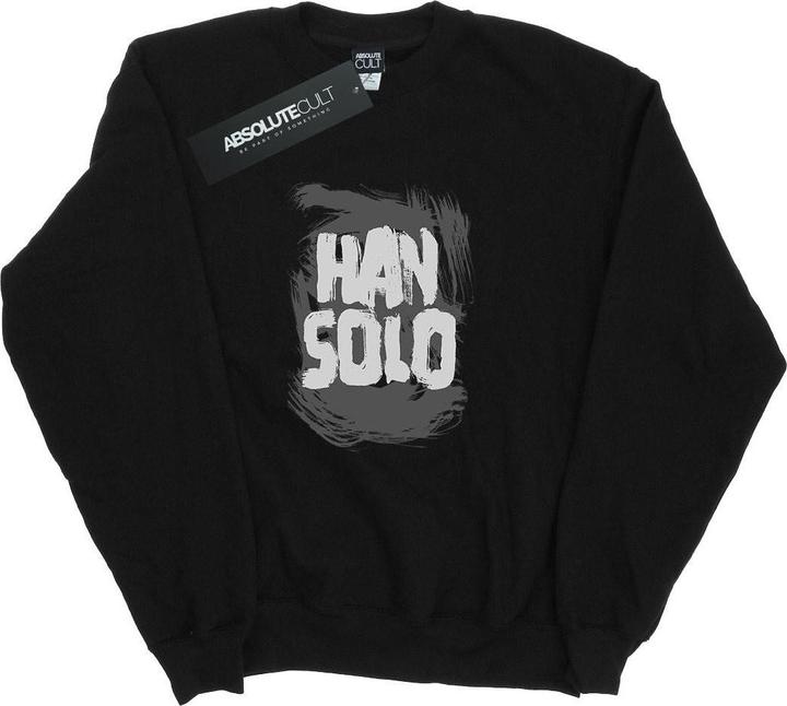 Actual product image Star Wars Mens Han Solo Text Sweatshirt (S)