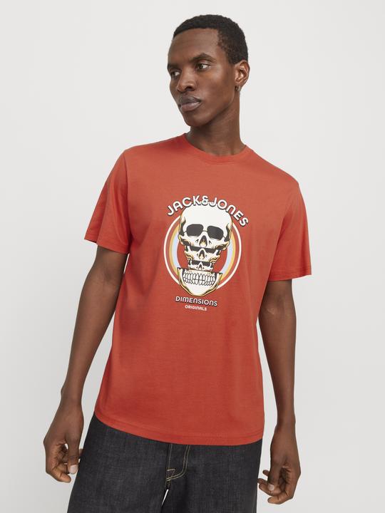 Actual product image Jack & Jones Joranatomy Skull Tee Ss Crew Neck Ln (S)